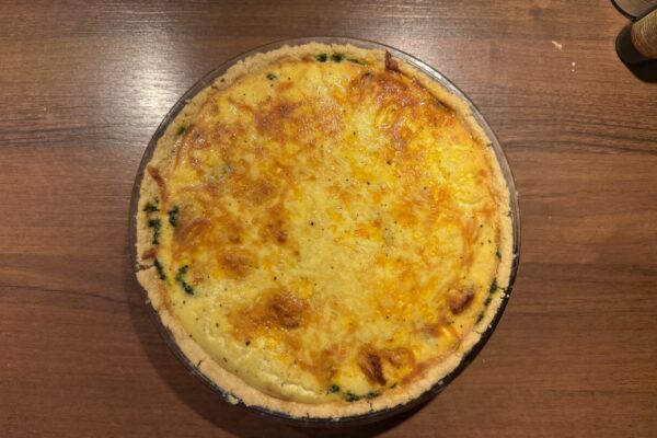 Tarta z kurczakiem i szpinakiem